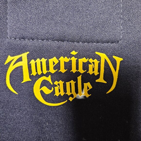 American Eagle Outfitters Navy Track Jacket With Striped Collar & Zip Pockets L - Picture 6 of 6